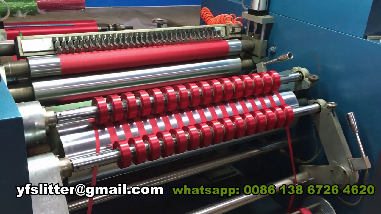 heat knife fabric slitter rewinder machine YouTube