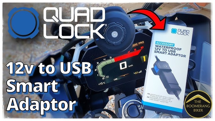 Quad Lock Waterproof 12V To USB Smart Adaptor - Velofactory, 48.60 CH