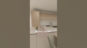 Modern Kitchen Magic ✨ Cloth Simulation Meets Design 🥭