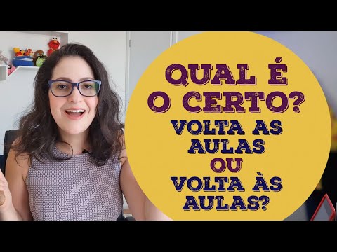 Qual é o certo? "Volta as aulas", sem crase, ou "volta às aulas", com crase?
