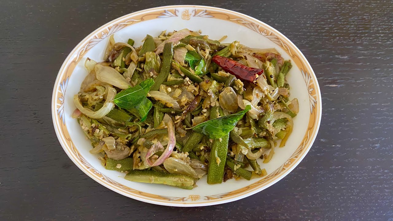 Okra Fry with Coconut Simple and Easy to cook Okra Fry YouTube