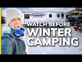 WINTER RV CAMPING TIPS FOR NEWBIES | Don't make our mistakes! 🥶