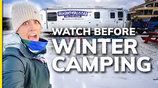 WINTER RV CAMPING TIPS FOR NEWBIES | Don't make our mistakes!