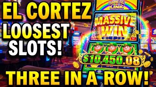 LOOSEST SLOTS HIT AGAIN at El Cortez! (Three in a Row) #slot #casino #jackpot #slotmachine #elcortez