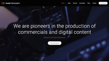 How to make a Videographer/Markerting website (Wordpress) - Avada