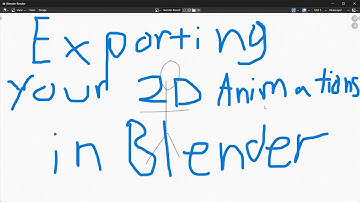Exporting Your Blender Animations Into MP4 files!