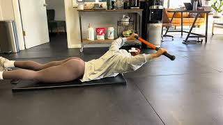 prone overhead press