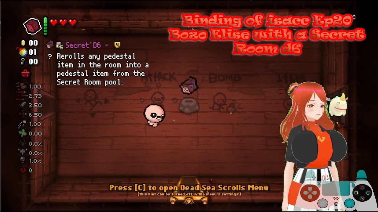 Binding of isacc Ep20 Bozo Elise with a Secret Room d6