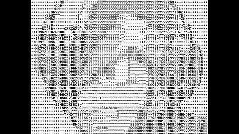 ASCII color image