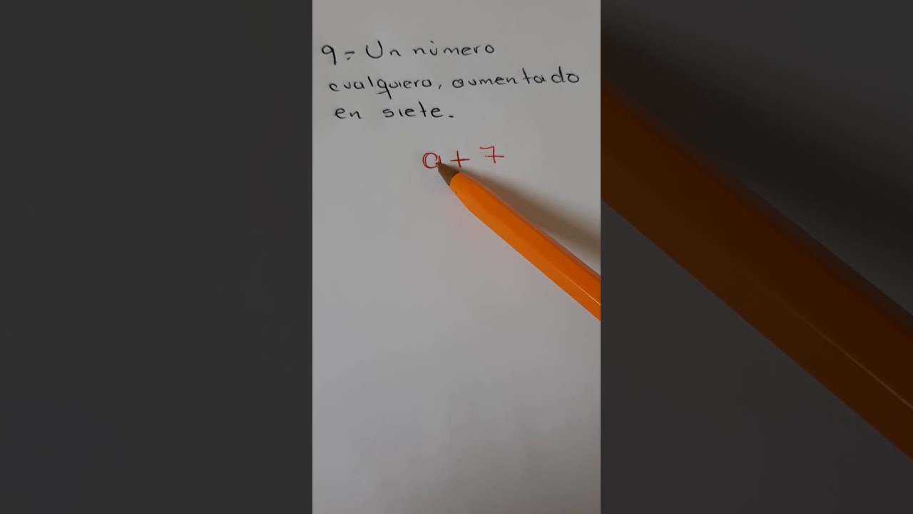 Un número cualquiera aumentado en 7 - YouTube