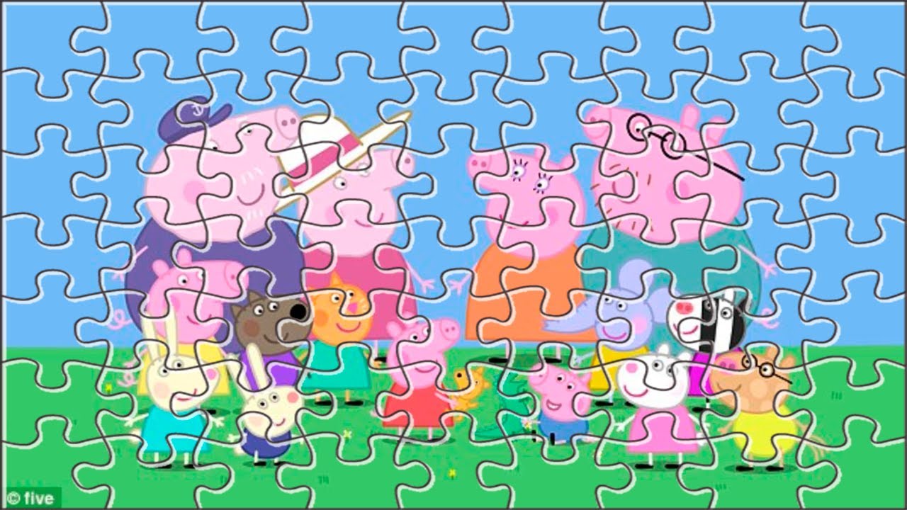 Puzzle de Peppa junto a sus amigos YouTube