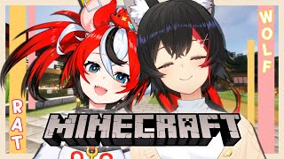 ≪MINECRAFT≫ RAT AND WOLF ENTER EN SERVER! ft. Mio-senpai!