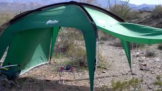 The Cottonwood  XLT shade tent hols up great in heavy wind