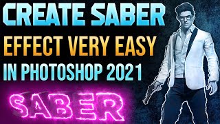 How To Create Saber Glow Effect In Photoshop || For Pubg Gaming Thumbnails screenshot 5