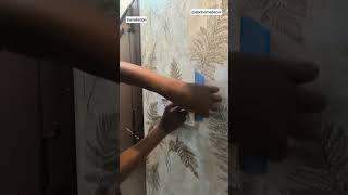 tips for wallpaper installation,pro cuttting wallpaper installation#abcwallart