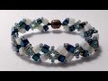 Easy and elegant bracelet making with cubic crystals * Браслет из квадратных кристалей *