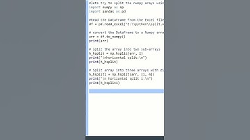 Splitting the array in three subarrays using list argument