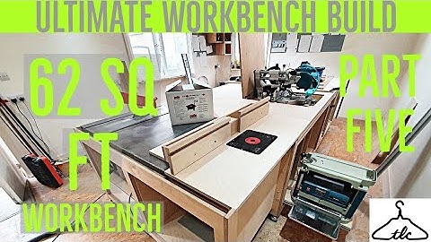 MASSIVE Ultimate Workbench Build - 3.6m x 1.6m - FINALLY Joining The 3 GIANT Carcasses - PART 5