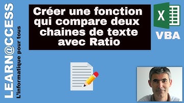 VBA - Créer une formule qui compare deux chaines texte avec Ratio de correspondance
