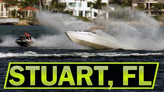 BOATS AT CROSSROADS IN STUART FL |  ROUGH INLETS  | Boats at St Lucie Inlet