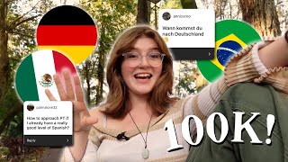 I answer your questions in 4 languages 💖 | 100K Q&amp;A!