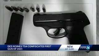 Des Moines TSA confiscates first gun of 2023