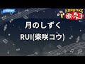 【カラオケ】月のしずく/RUI(柴咲コウ)