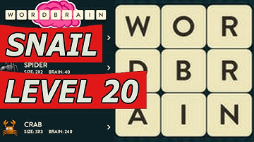 WordBrain Snail Level 20 Answers (Android/IOS)