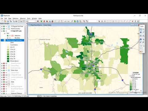 Maptitude 2021: Spatial joins, mapping your data, map data