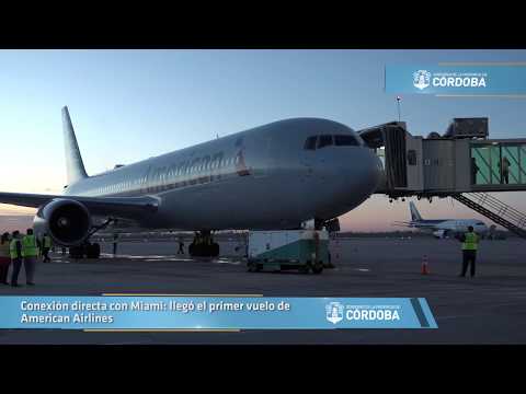 Conexión directa con Miami: llegó el primer vuelo de American Airlines - Conexión directa con Miami: llegó el primer vuelo de American Airlines