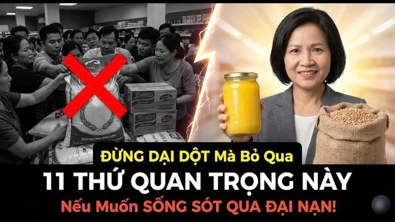 Sự Thật Đáng Sợ: 11 Loại Lương Thực Giúp Bạn SỐNG SÓT Qua ĐẠI NẠN - Đừng Chỉ Biết Mua Gạo Mì Tôm