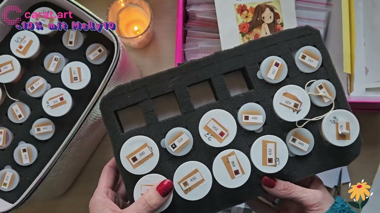 Diamond Painting 💎 Kitting down 📥📝 Carat.art 💗 Autumn fairy 🍂🍁🧚‍♂️🧚‍♀️ Fabiana Attanasio 💖