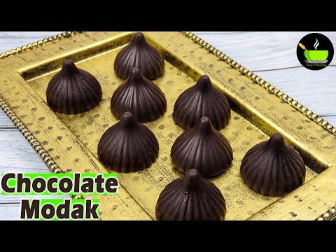 Chocolate Modak Recipe | How to make Chocolate Modak | Ganesh Chaturthi Recipes | Modak Recipes | She Cooks