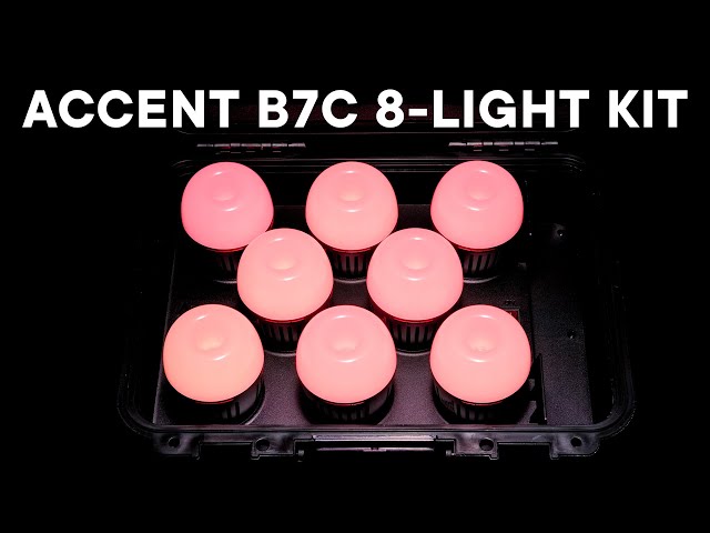 新品 Aputure APB7C 8kit アクセントB7c 8 灯キット 照明 Accent B7c 8-Light Kit | Aputure