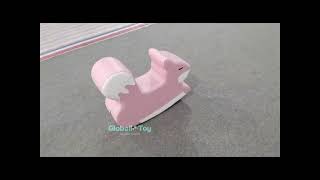 Globalltoy Cute Pink Fox Soft Play Rocker | Animal Ride-On for Toddlers & Preschool Indoor Fun
