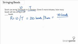 1.1.3 Rate- Find quantity with changing time-word problems