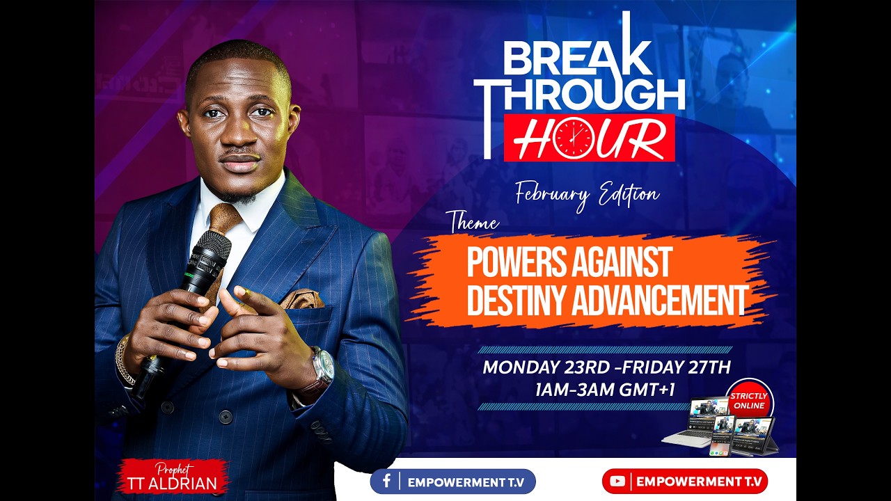 WELCOME TO OUR BREAK THROUGH PROPHETIC HOUR