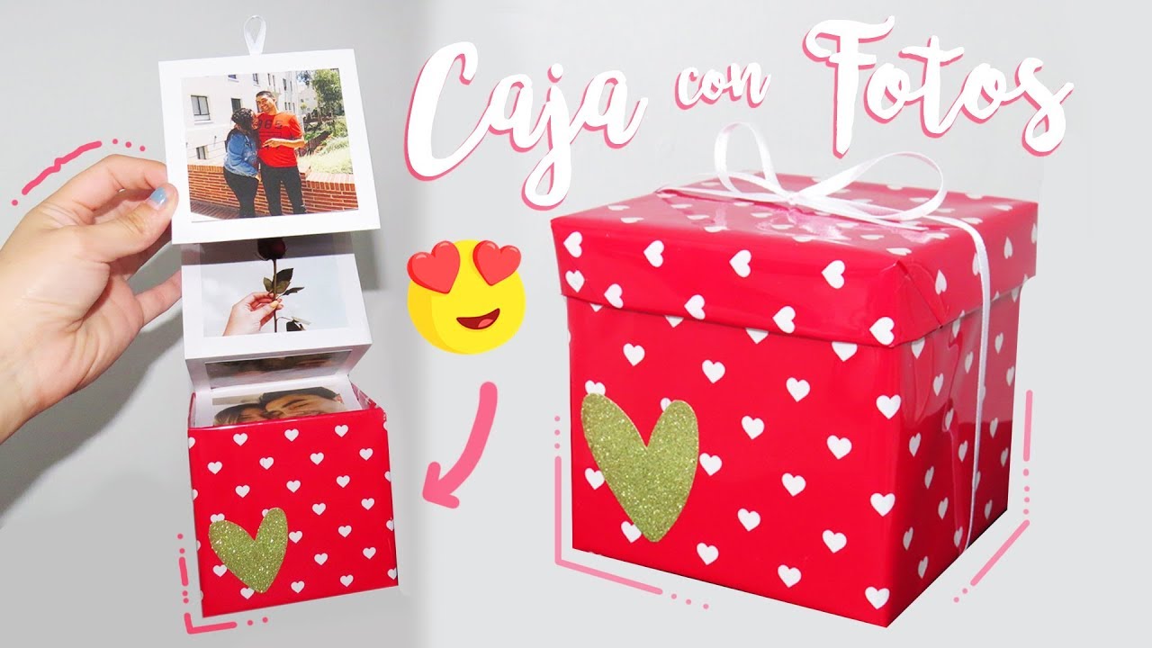 Caja con fotos 😍❤️ Regalo para novio ✨ 