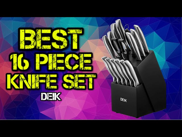 Deik 16 Piece Knife Block Set || Unboxing and Review