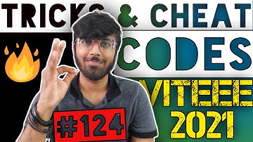 Amazing Tricks for VITEEE Exam🔥🔥| Cheating Codes for VITEEE 2021 | Tricks & Cheat Codes #124 #viteee