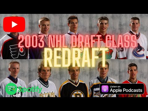 PHNX Coyotes on X: We redrafted the 2003 NHL Draft! Do you agree with our  order? ▶️  🎧    / X