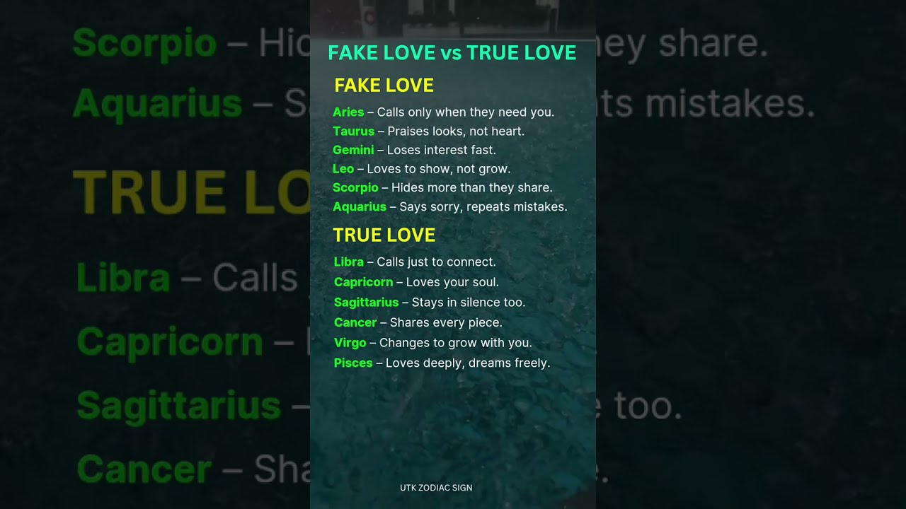 True Love Is Felt Fake Performed Shorts Astrovibes Zodiacsigns