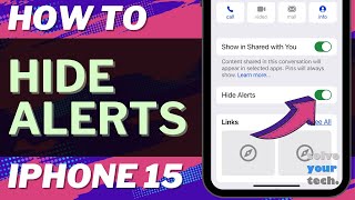 How to Hide Alerts on iPhone 15