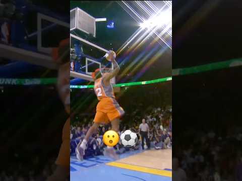 When Amar’e got the soccer assist from Steve Nash in the 2005 dunk contest ⚽️