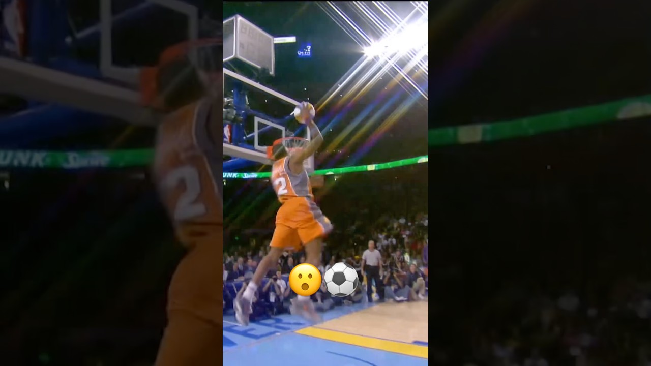 When Amar’e got the soccer assist from Steve Nash in the 2005 dunk contest ⚽️