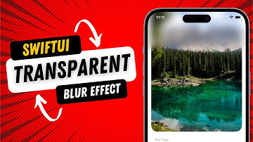 Transparent Blur Effect - SwiftUI - iOS 17 - Xcode 15