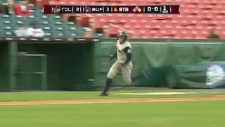 Gonzalez doubles in a run for the Mud Hens