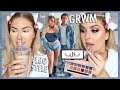 Chit Chat GRWM for a DOUBLE DENIM Party! 👖 Hair, Makeup, Outfit, Coffee!