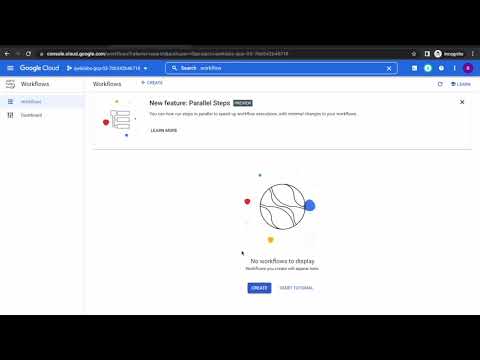 Google Clout - Trigger a Cloud Run Workflow