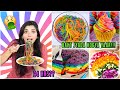 I only ate RAINBOW food for 24 HOURS!!🤮 Sab Ghar me Banaya